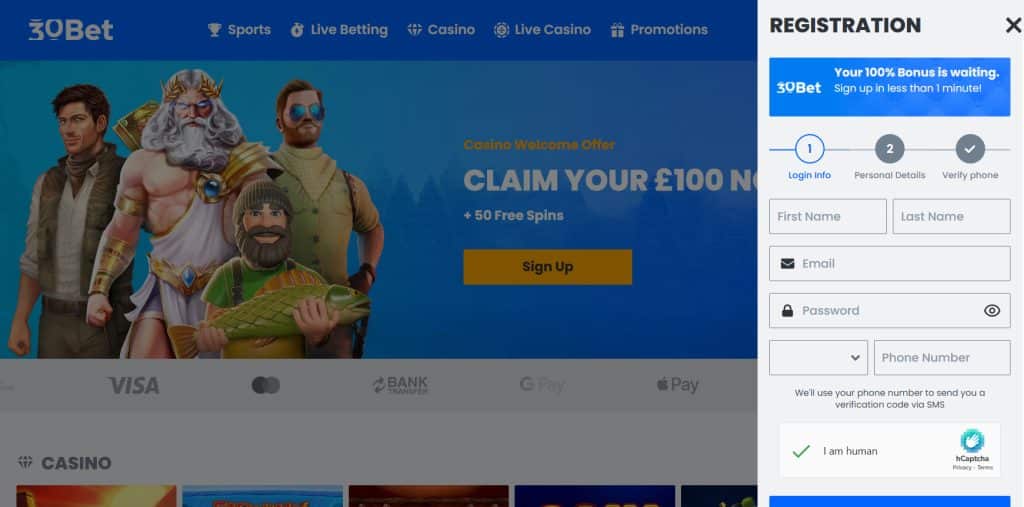 30Bet Login Guide