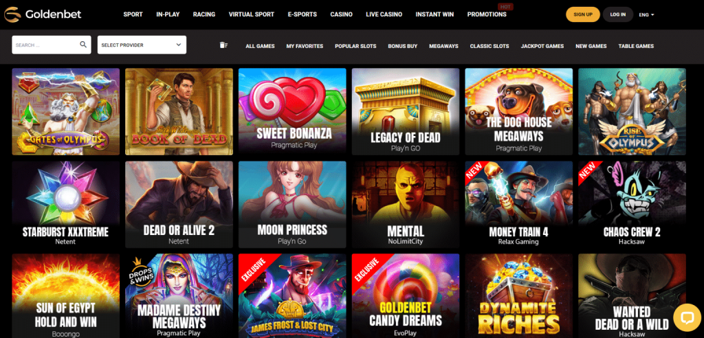 GoldenBet Casino Games