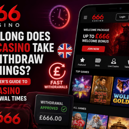 Promotional banner for 666 Casino highlighting welcome bonus, fast withdrawals, and UK guide; shows a mobile app and Join Now button.