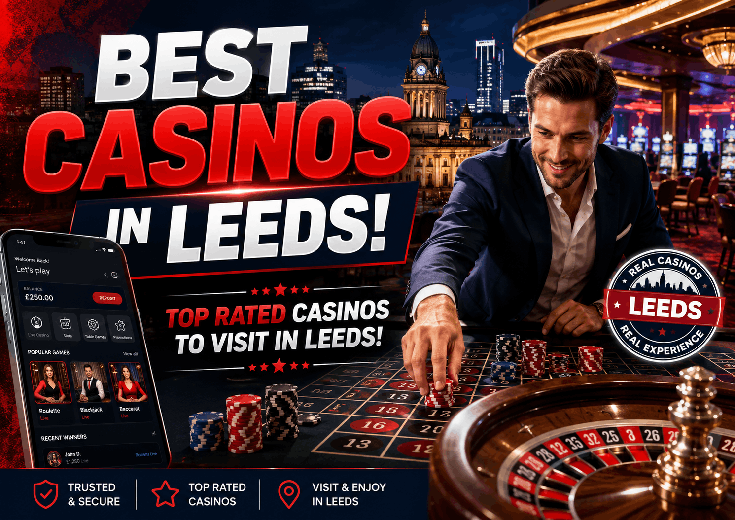 Best Casinos in Leeds United Kingdom - Top Leeds Casino Venues to Gamble