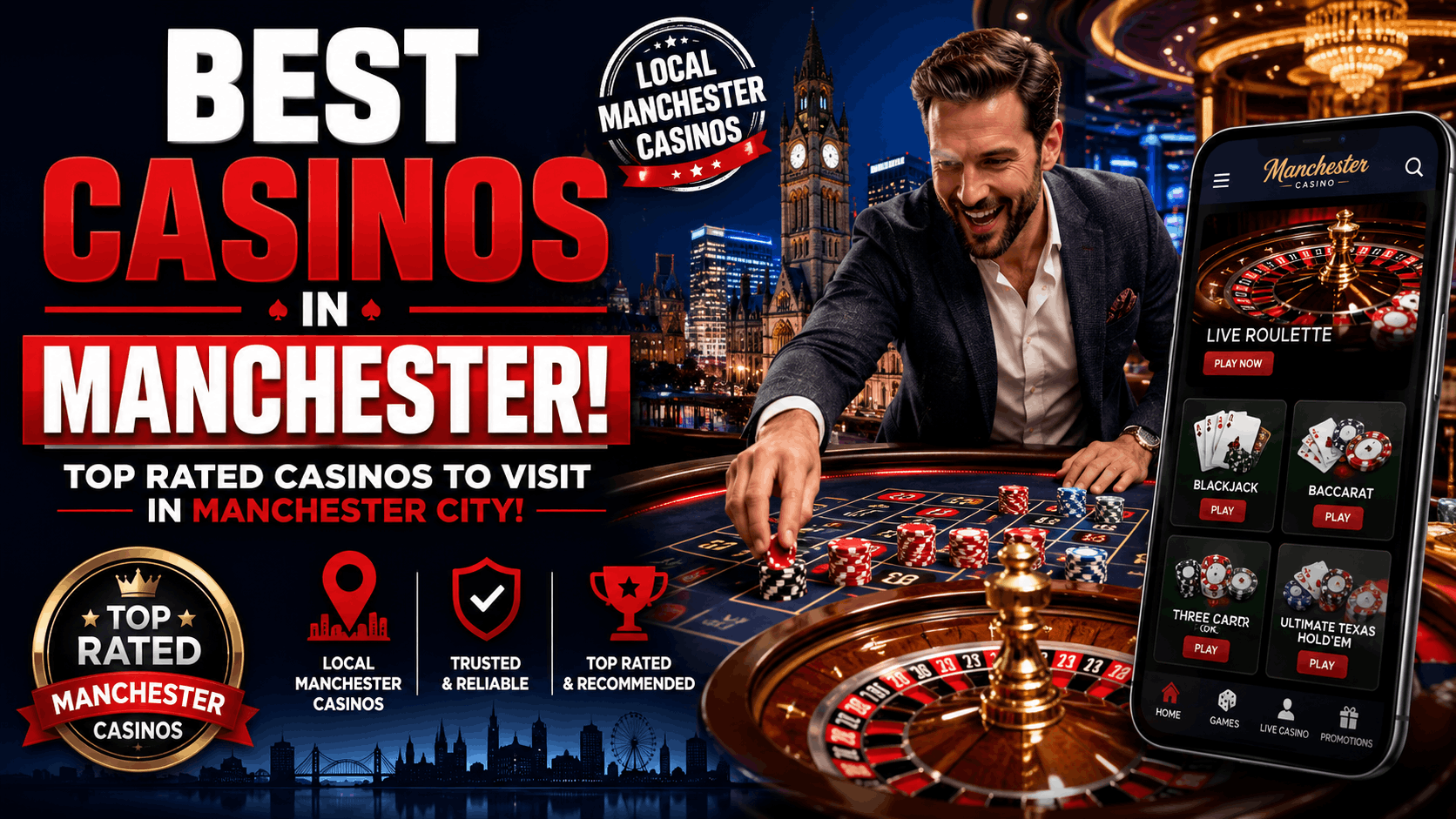 Best Casinos in Manchester - Manchester Casino Venues to Visit