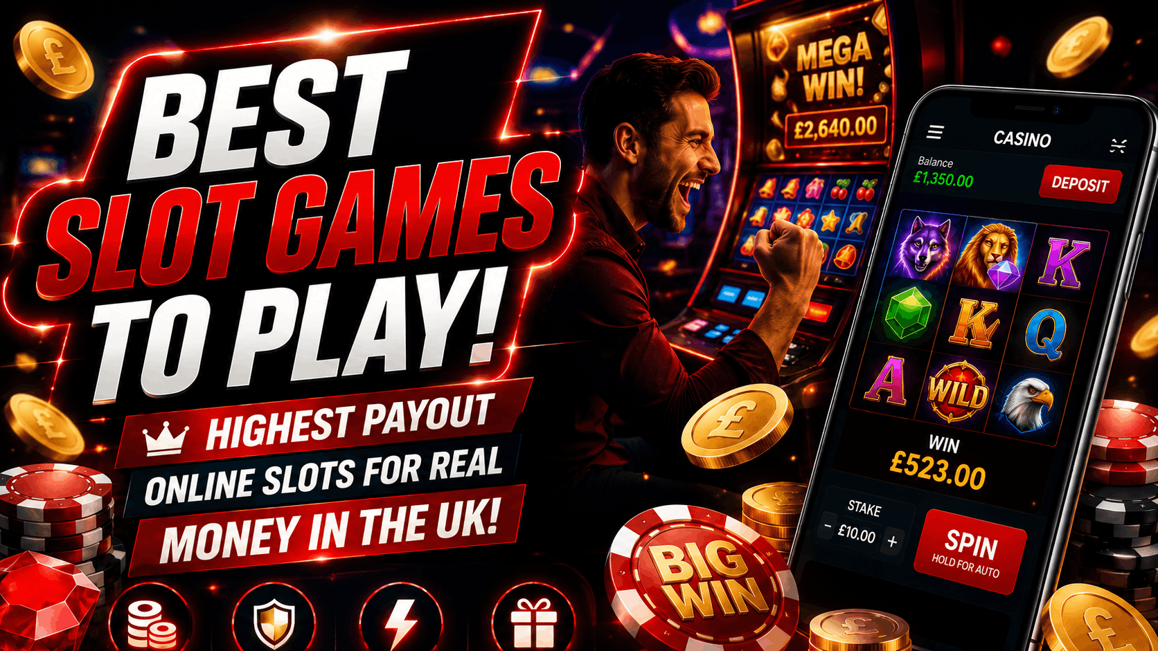 Best Slot Games to Play - High Payout Real Money Online Slots in the UK