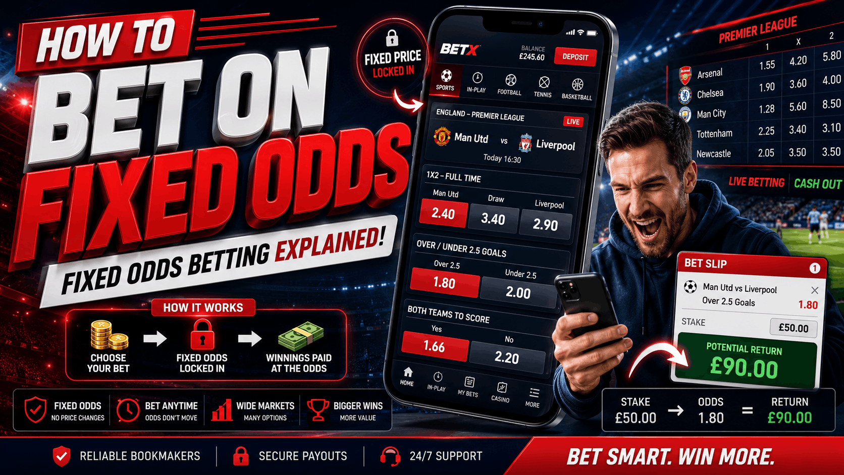How to Bet on Fixed Odds - Fixed Odds Betting Guide